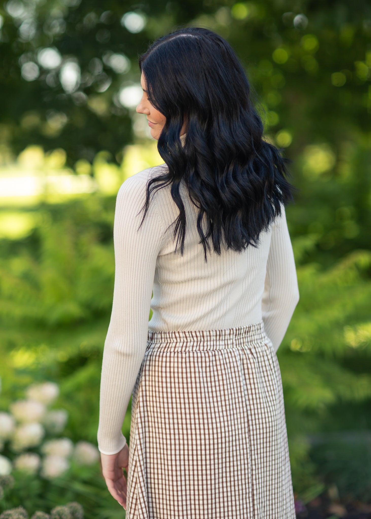 McKenna Gingham Maxi Skirt Inherit Co.